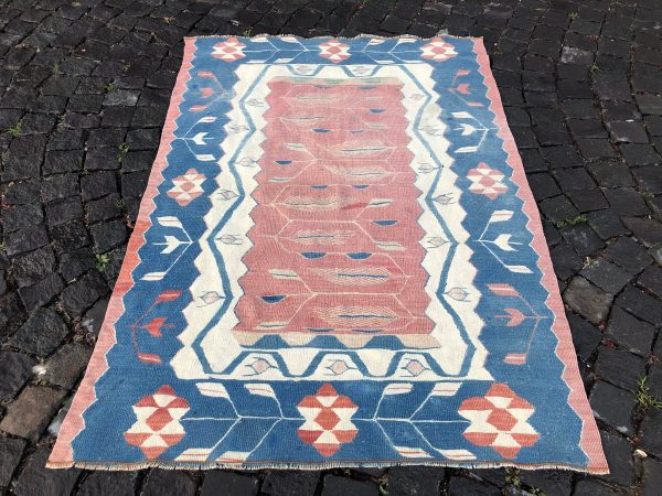 3.7 ft. x 5.2 ft. Vintage Kilim Rug TR52892 Image 3