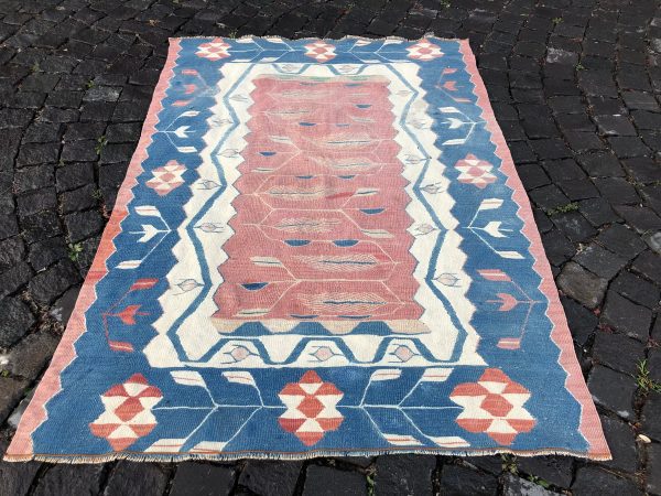 3.7 ft. x 5.2 ft. Vintage Kilim Rug TR52892 Image 5