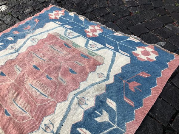 3.7 ft. x 5.2 ft. Vintage Kilim Rug TR52892 Image 6
