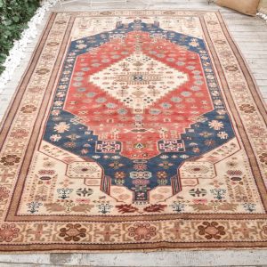 6.4 ft. x 9.6 ft. Vintage Turkish Rug TR12236 Image 1