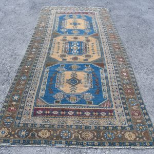4.8 ft. x 10.6 ft. Vintage Turkish Rug TR12676 Image 1