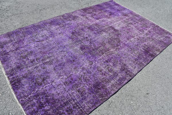 5.5 ft. x 8.6 ft. Vintage Overdyed Rug TR24333 Image 4