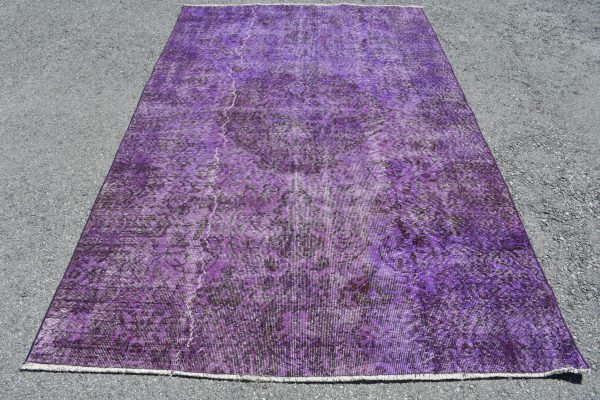 5.5 ft. x 8.6 ft. Vintage Overdyed Rug TR24333 Image 1