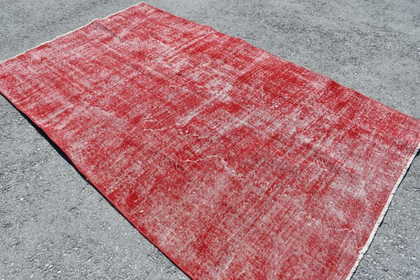 5.1 ft. x 8.7 ft. Vintage Overdyed Rug TR24383 Image 2