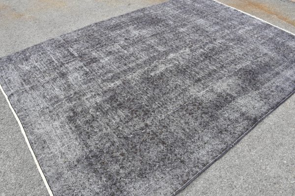 6.7 ft. x 9.5 ft. Vintage Overdyed Rug TR24433 Image 2