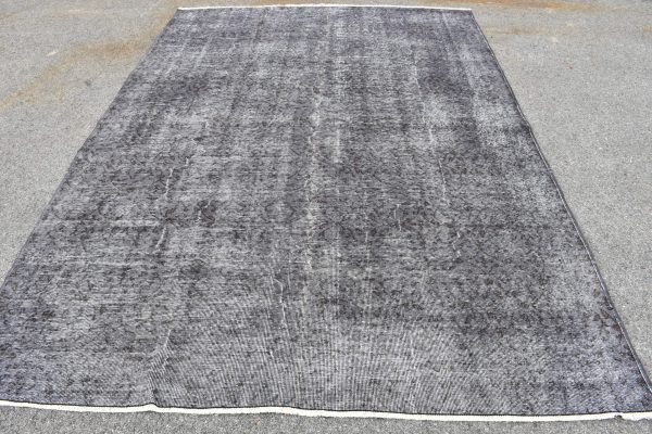6.7 ft. x 9.5 ft. Vintage Overdyed Rug TR24433 Image 1