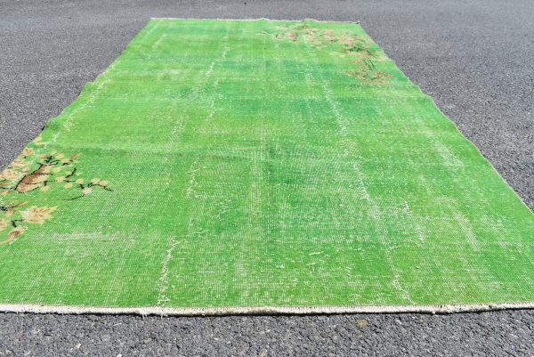 5.1 ft. x 9.9 ft. Vintage Overdyed Rug TR24733 Image 4