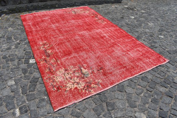 6.4 ft. x 9.8 ft. Vintage Overdyed Rug TR24763 Image 2