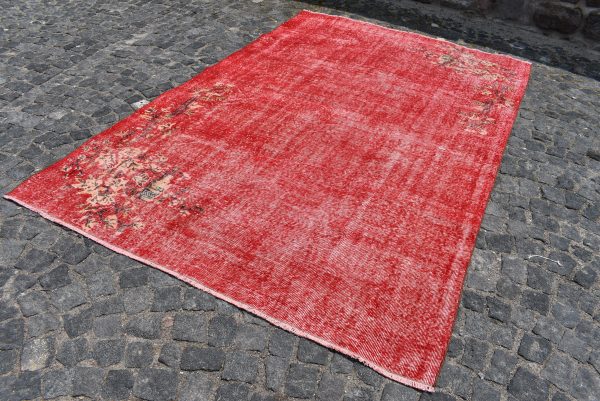 6.4 ft. x 9.8 ft. Vintage Overdyed Rug TR24763 Image 3
