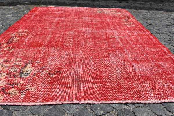 6.4 ft. x 9.8 ft. Vintage Overdyed Rug TR24763 Image 4