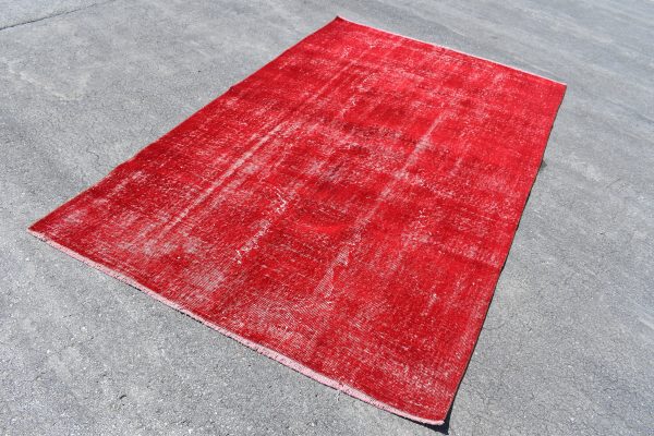 5.1 ft. x 7.4 ft. Vintage Overdyed Rug TR24903 Image 3