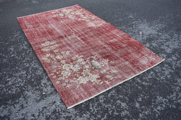 5.2 ft. x 8.6 ft. Vintage Overdyed Rug TR24973 Image 2