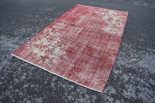 5.2 ft. x 8.6 ft. Vintage Overdyed Rug TR24973 Image 3