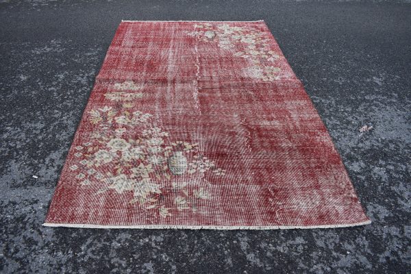 5.2 ft. x 8.6 ft. Vintage Overdyed Rug TR24973 Image 1