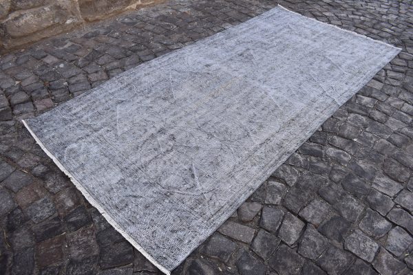 4.7 ft. x 9.6 ft. Vintage Overdyed Rug TR25113 Image 3
