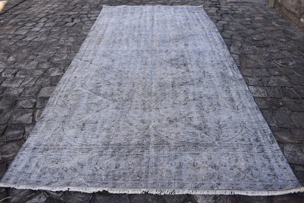 4.7 ft. x 9.6 ft. Vintage Overdyed Rug TR25113 Image 4