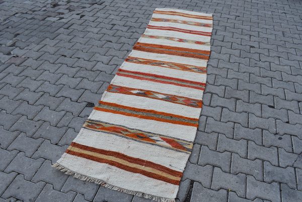 2.6 ft. x 9.3 ft. Vintage Kilim Rug TR54812 Image 2