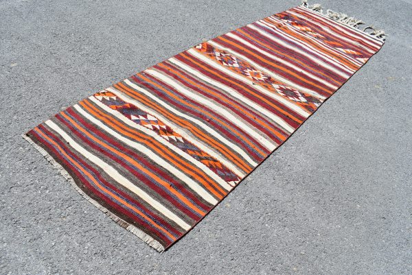 3.5 ft. x 10.8 ft. Vintage Kilim Rug TR54912 Image 3