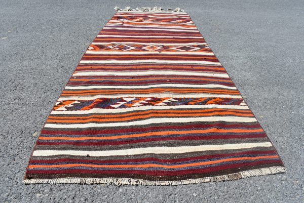 3.5 ft. x 10.8 ft. Vintage Kilim Rug TR54912 Image 4