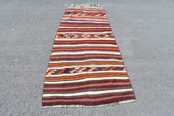 3.5 ft. x 10.8 ft. Vintage Kilim Rug TR54912 Image 1