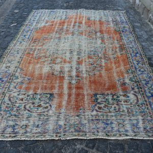 6.3 ft. x 9.9 ft. Vintage Turkish Rug TR18546 Image 1