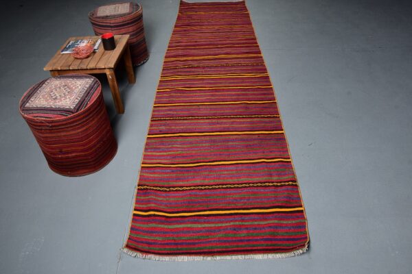 2.9 ft. x 10.9 ft. Vintage Kilim Rug TR57552 Image 2