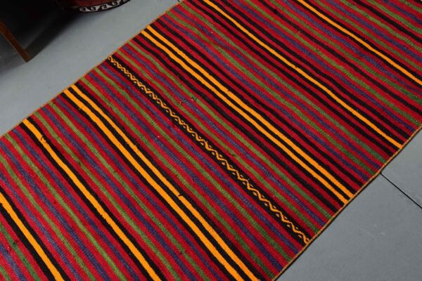 2.9 ft. x 10.9 ft. Vintage Kilim Rug TR57552 Image 5