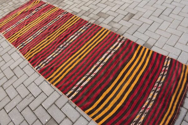 3.3 ft. x 10.6 ft. Vintage Kilim Rug TR58372 Image 4