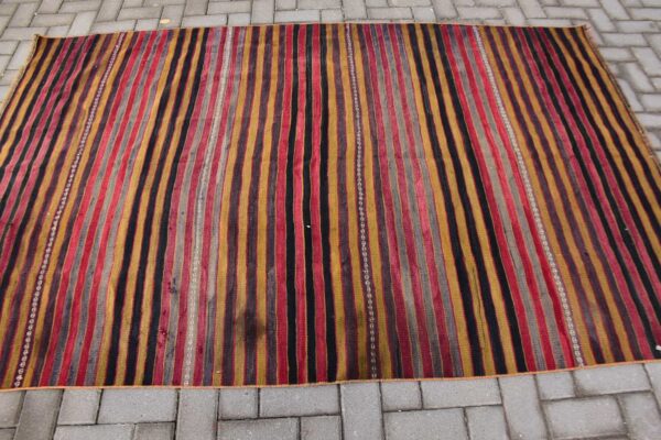 5.2 ft. x 7.6 ft. Vintage Kilim Rug TR58382 Image 3