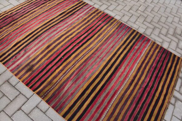 5.2 ft. x 7.6 ft. Vintage Kilim Rug TR58382 Image 4
