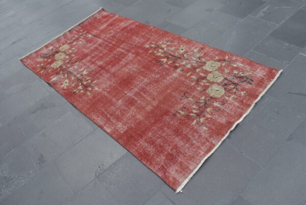 3.5 ft. x 6.7 ft. Vintage Overdyed Rug TR27113 Image 2