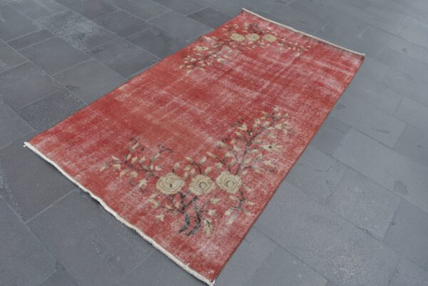 3.5 ft. x 6.7 ft. Vintage Overdyed Rug TR27113 Image 3