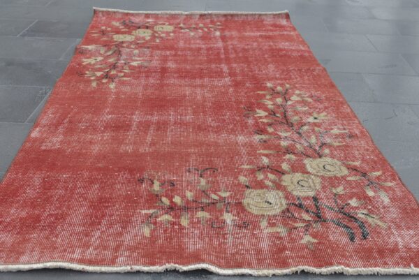 3.5 ft. x 6.7 ft. Vintage Overdyed Rug TR27113 Image 4