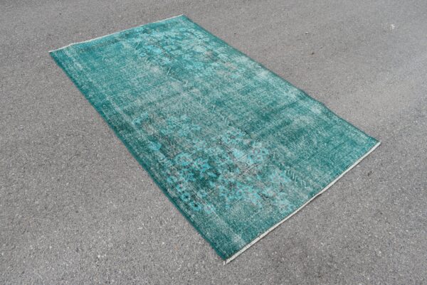 3.9 ft. x 6.6 ft. Vintage Overdyed Rug TR27173 Image 2