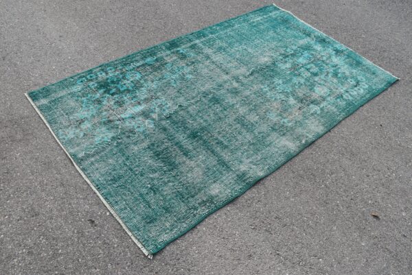 3.9 ft. x 6.6 ft. Vintage Overdyed Rug TR27173 Image 3