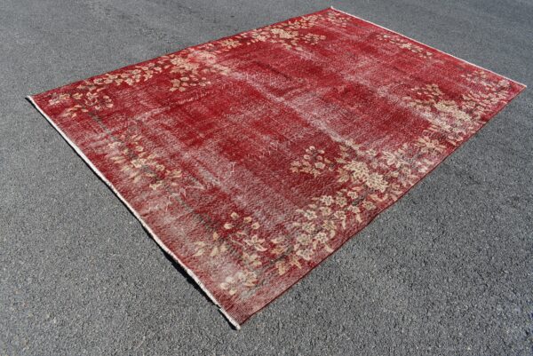 6.6 ft. x 9.8 ft. Vintage Overdyed Rug TR27193 Image 3