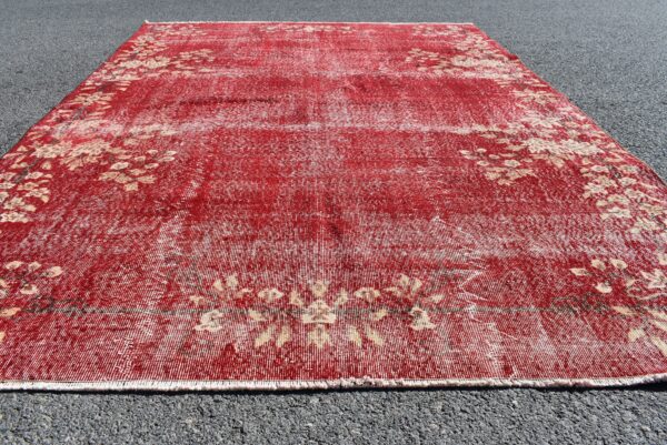 6.6 ft. x 9.8 ft. Vintage Overdyed Rug TR27193 Image 4