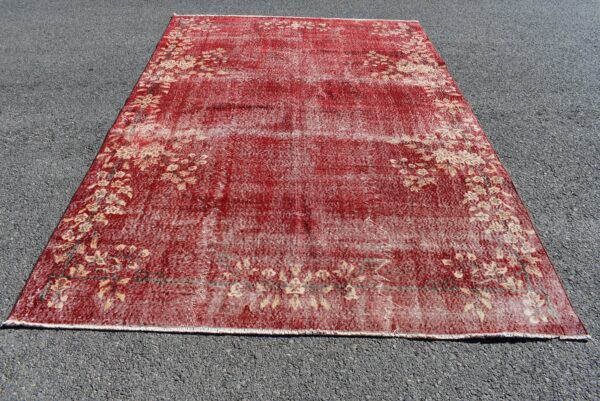6.6 ft. x 9.8 ft. Vintage Overdyed Rug TR27193 Image 1