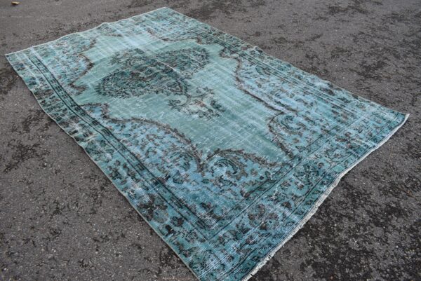 5.7 ft. x 8.7 ft. Vintage Overdyed Rug TR27203 Image 2