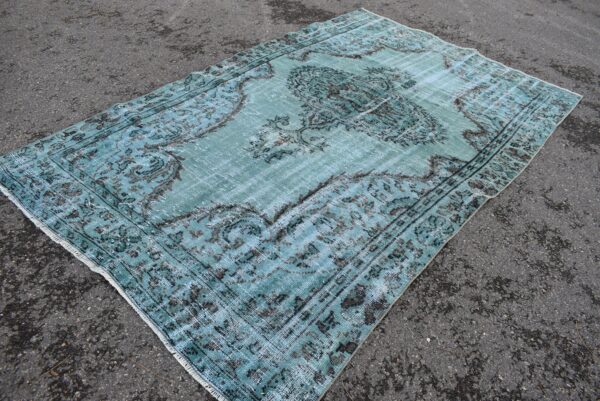5.7 ft. x 8.7 ft. Vintage Overdyed Rug TR27203 Image 3