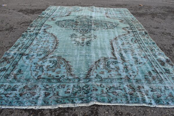 5.7 ft. x 8.7 ft. Vintage Overdyed Rug TR27203 Image 4