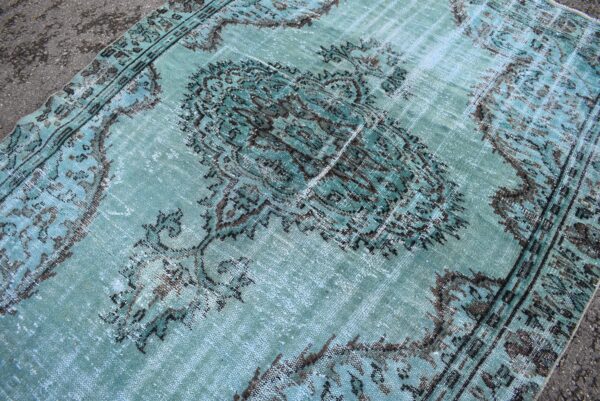 5.7 ft. x 8.7 ft. Vintage Overdyed Rug TR27203 Image 5