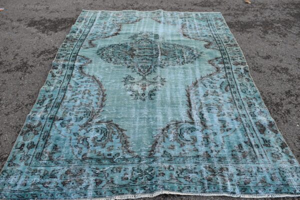 5.7 ft. x 8.7 ft. Vintage Overdyed Rug TR27203 Image 1