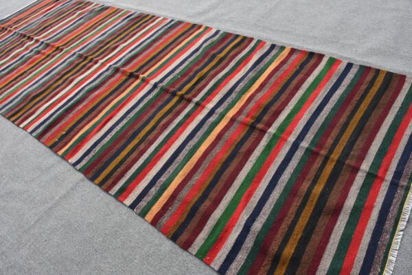 4.8 ft. x 13.1 ft. Vintage Kilim Rug TR58552 Image 4