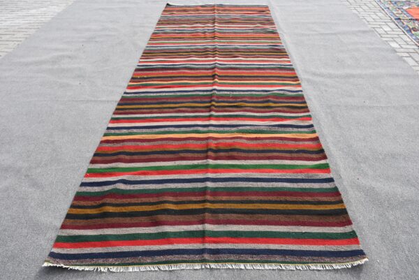 4.8 ft. x 13.1 ft. Vintage Kilim Rug TR58552 Image 1