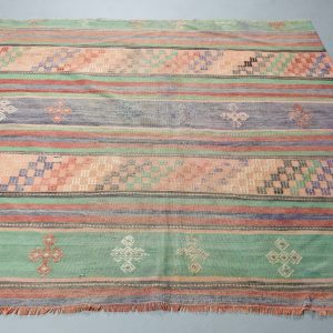 5.2 ft. x 5.9 ft. Vintage Kilim Rug TR58672 Image 1