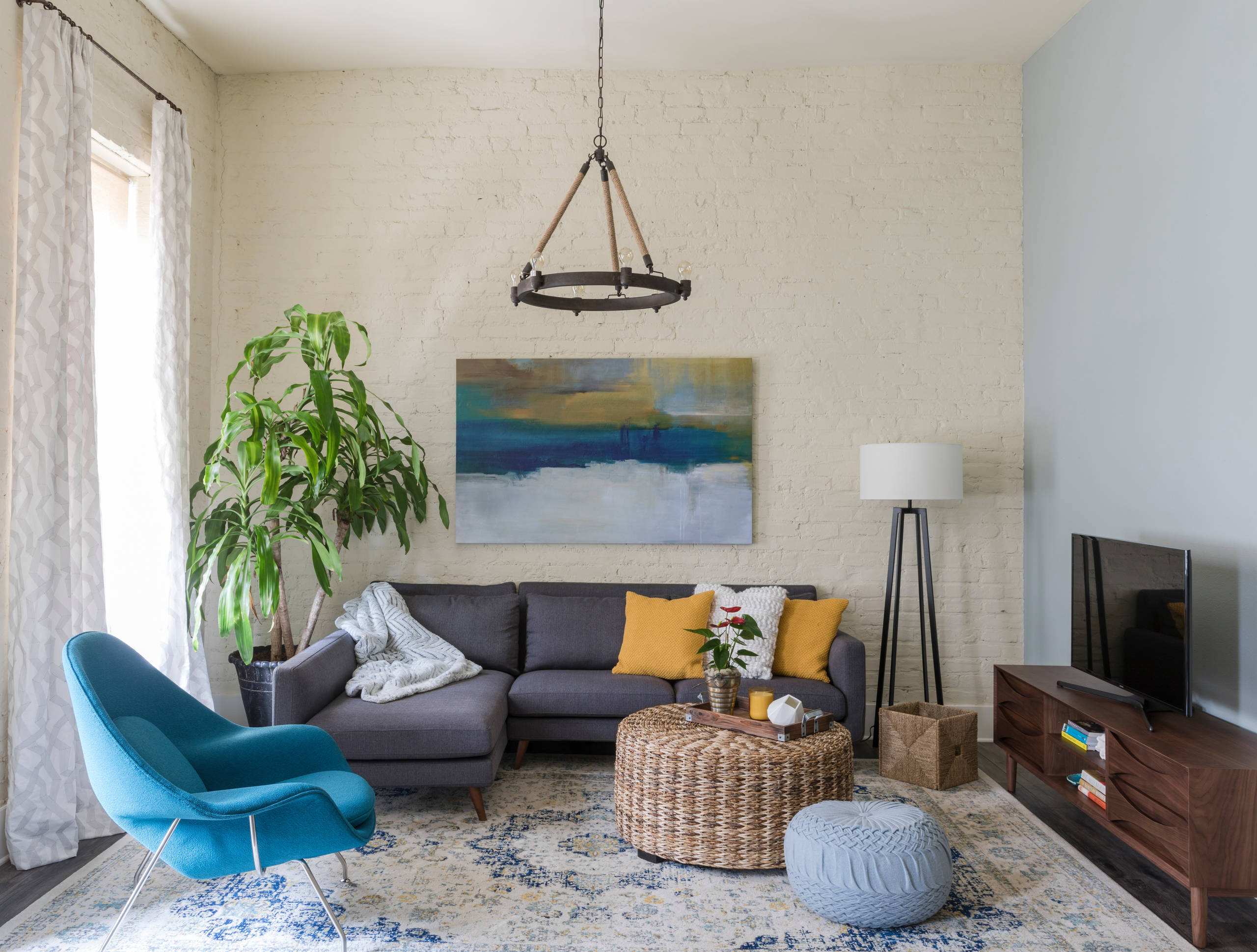 rug size for small living room
