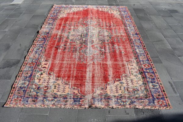 6.3 ft. x 9.5 ft. Vintage Turkish Rug TR00097 Image 2