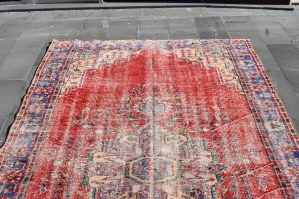 6.3 ft. x 9.5 ft. Vintage Turkish Rug TR00097 Image 4