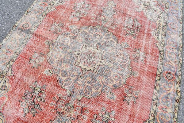 6.1 ft. x 9.3 ft. Vintage Turkish Rug TR01227 Image 5